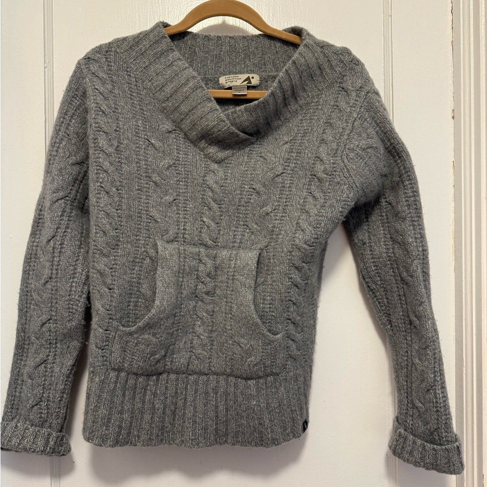 Vintage eastern cable knit lambswool blend sweater